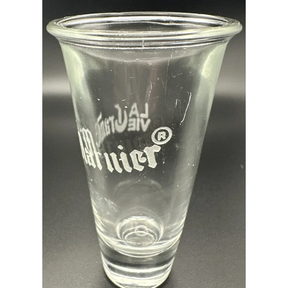La Vie Grand Marnier Flared Rim Blown Glass Shot Glass Bar Liquor